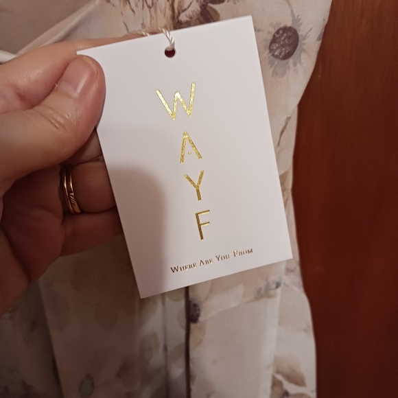 WAYF Floral Cowl Neck Handkerchief Slip Dress XL NWT Romantic Fairy Coquette - Picture 5 of 8